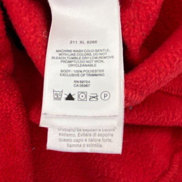 COLUMBIA Red Fleece Zip Jacket, Women's S - Picture 7 of 8